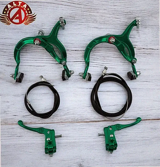 AltaLine BMX Brake FRONT & REAR Alloy GREEN Bike Bicycle BRAKE SET.