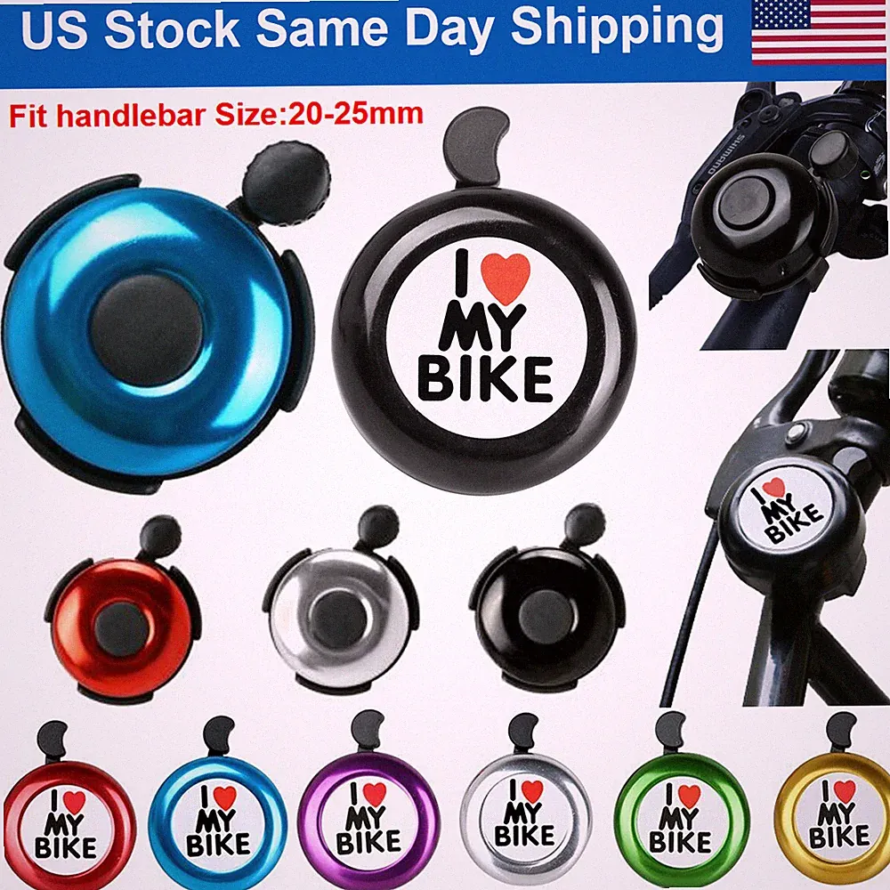 Aluminum Bike Bell Ring Classic Bicycle Bell Handlebar Horn Alarm Ring For Adult