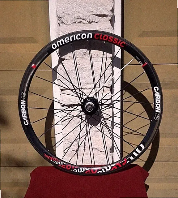 American Classic Carbon 38 Tubular Wheel Rear Only Titanium Freehub 9-10spd VTG