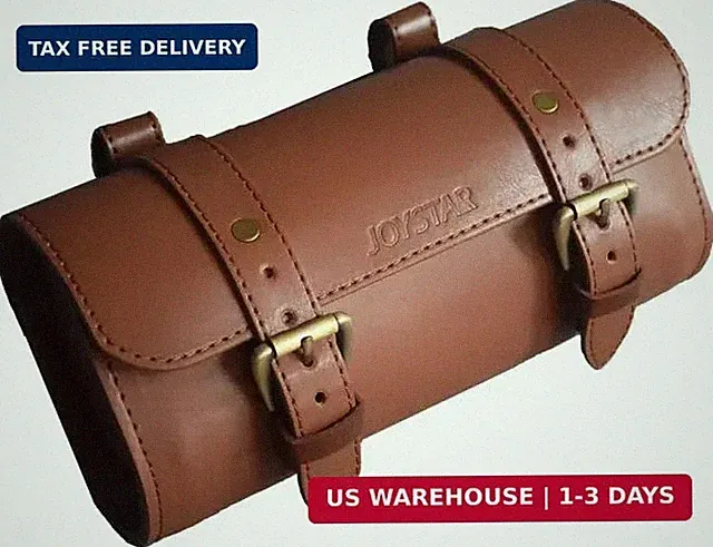 Bicycle Bags Handlebar Under Seat Retro Classical Mountain MTB Road Bike Leather