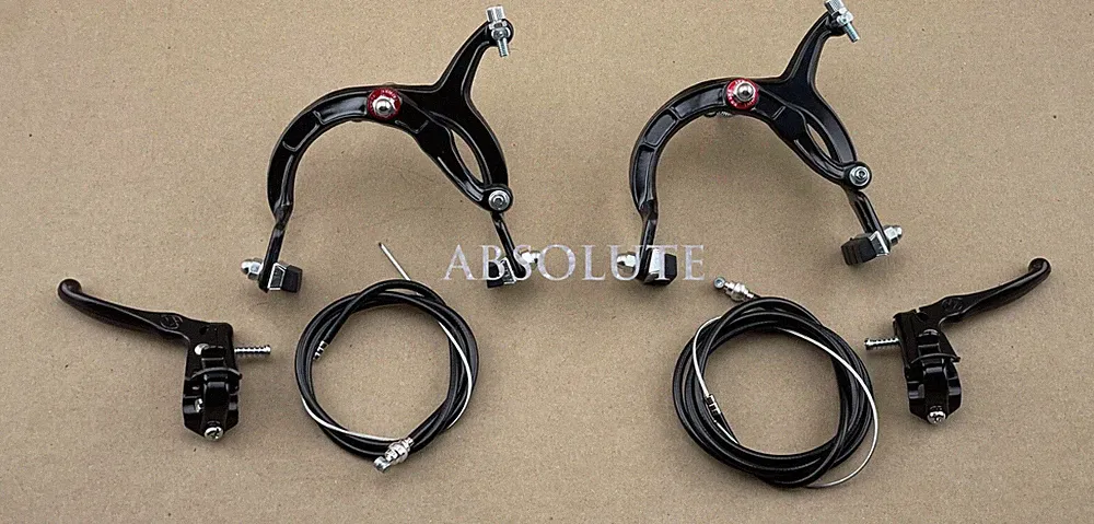 AltaLine BMX Brake FRONT & REAR SET Alloy BLACK Bike Bicycle Caliper Cable Lever