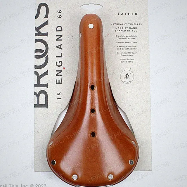 Brooks B17 Narrow Honey Bicycle Saddle Classic Leather with Black Rails
