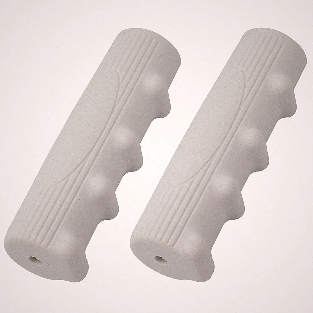 CLASSIC CRUISER BICYCLE OVAL GRIP VINTAGE SCHWINN PHANTOM PREWAR HANDLEBAR WHITE
