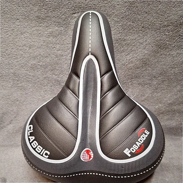 Classic FOSSADLE bicycle seat, wide saddle, comfortable cushion