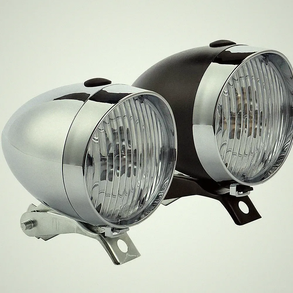 Classic Retro Vintage Bike LED Bicycle Headlight Front Light Night Fog Head Lamp