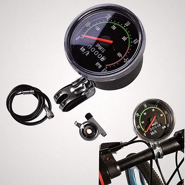 Classic Style Bike Odometer Featuring an Easy to Connect 78cm Length Cable