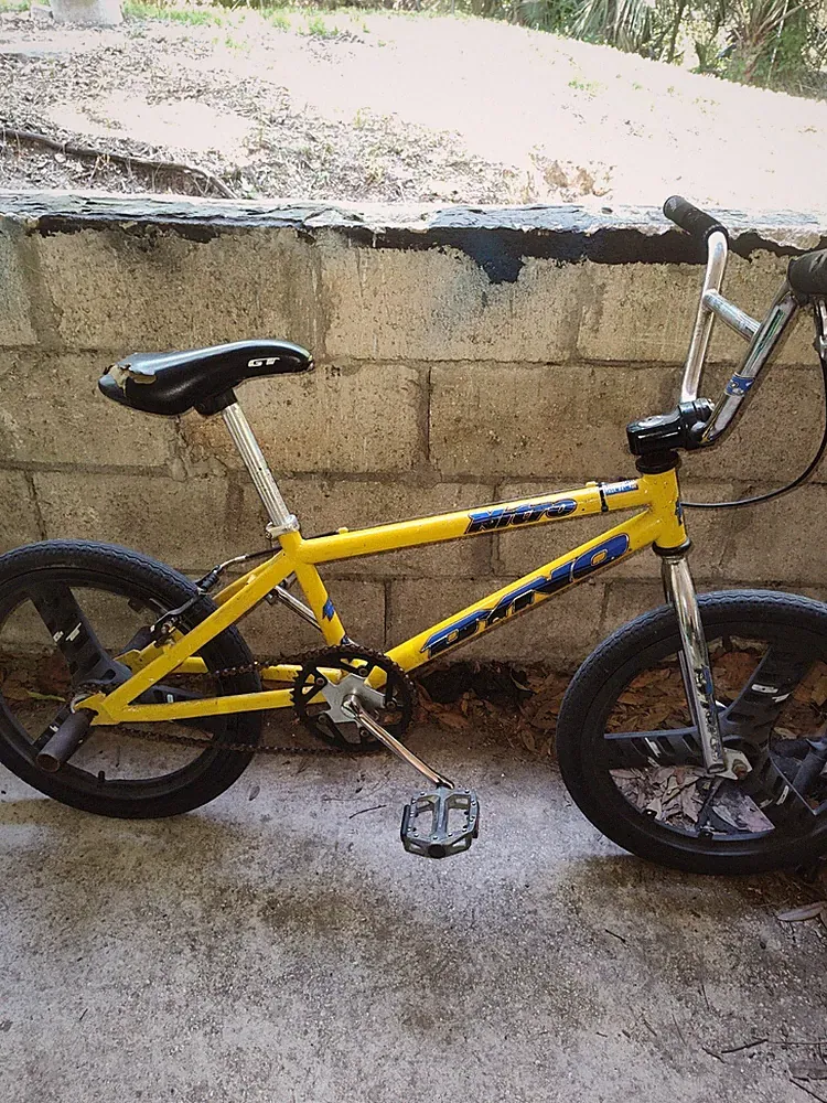 Dyno Nitro Vintage Old School BMX Bike Yellow Blue Classic BMX Retro Bicycle