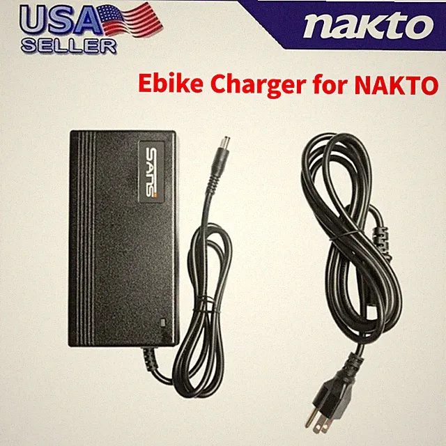 Ebike Charge r for 36/48V NAKTO Electric Bike Lithiu m li-on Batter y