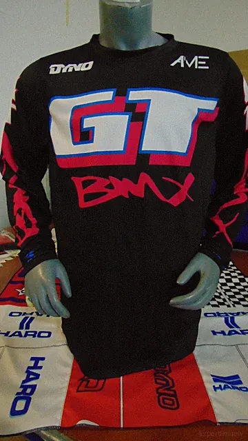 GT OLD SCHOOL BIKE JERSEY CLASSIC BMX JERSEY RACE BIKE SHIRT BMX NEON BLACK XL