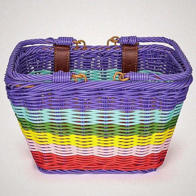Kids Bike Basket - Front Bike Basket for Girls - Handmade Woven Wicker Bike
