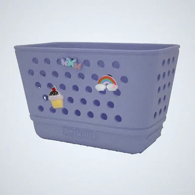 Kids' Bike Basket with Charms Lavender