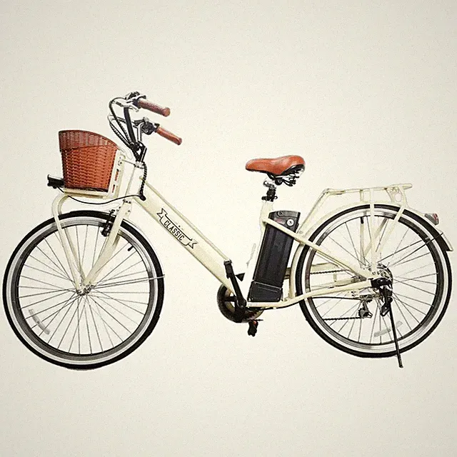 NAKTO Classic AMZ 26" Step-Thru Cruiser Ebike with 250W Motor, 36V 10Ah Battery