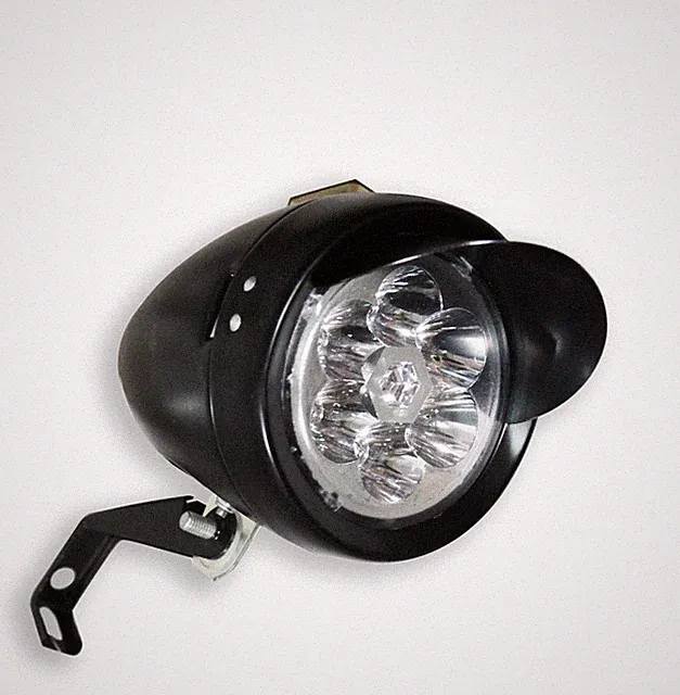NEW 7 LED Water Resistant LOWRIDER Bicycle Bike Bullet Light with Visor