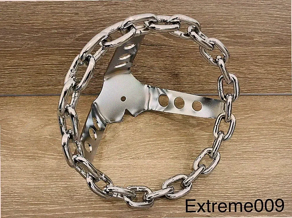 *New Chrome CHAIN Lowrider Bike Steering Wheel Classic Bicycle Cruiser