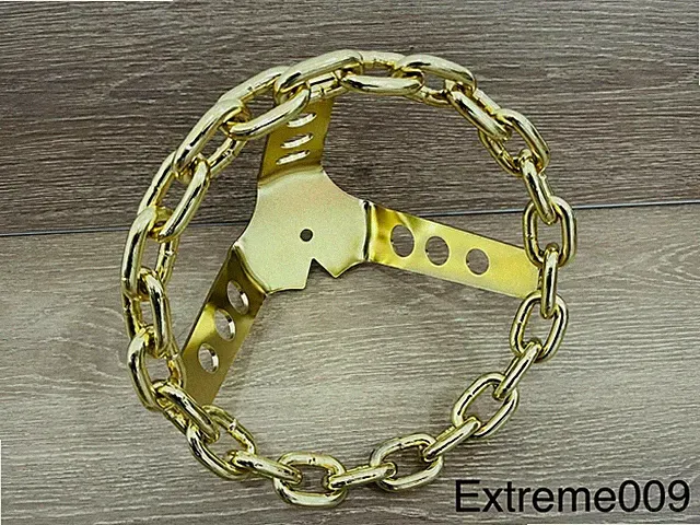 *New Gold CHAIN Lowrider Bike Steering Wheel Classic Bicycle Cruiser
