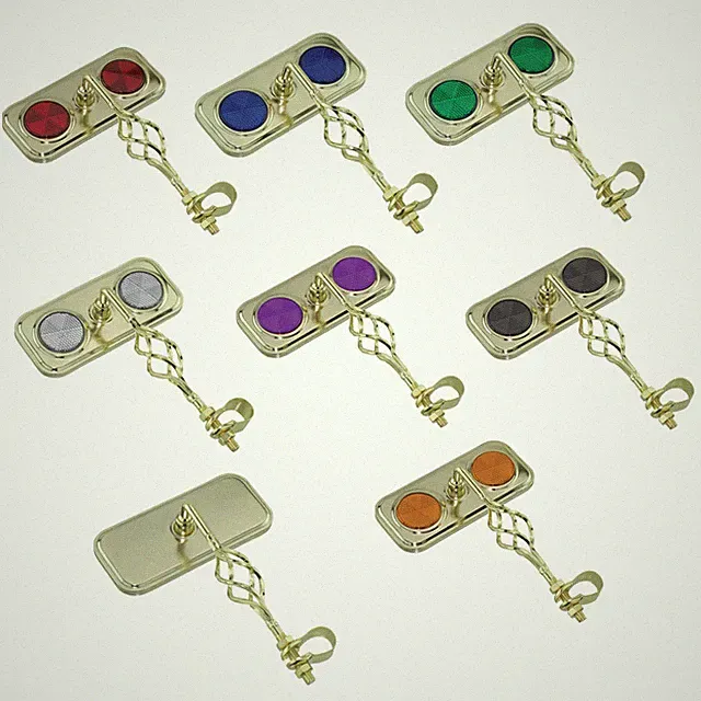NEW! Lowrider Bicycle Gold Rectangle Bike Mirror With Twisted Cage In Many Color