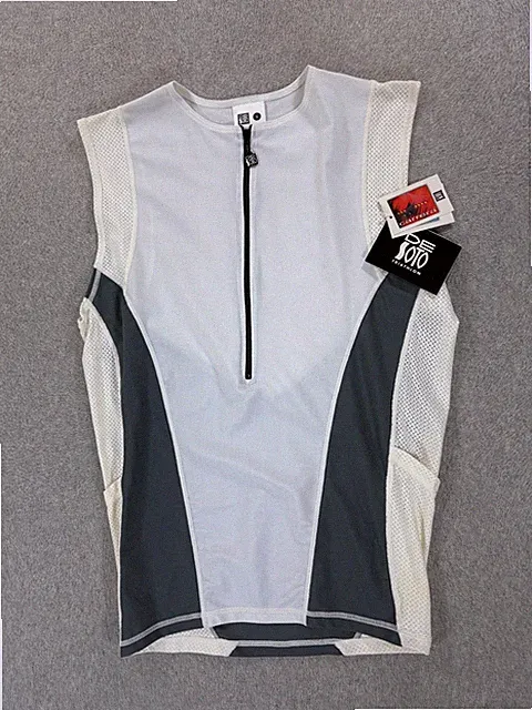 NWT Desoto Vuelo Triathlon Sleeveless Jersey (Men's Large) White