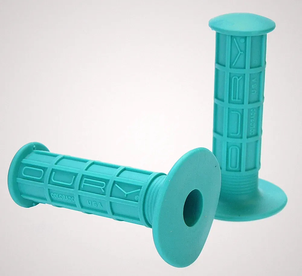 Oury Classic BMX full waffle bicycle grips - AQUA TURQUOISE TEAL