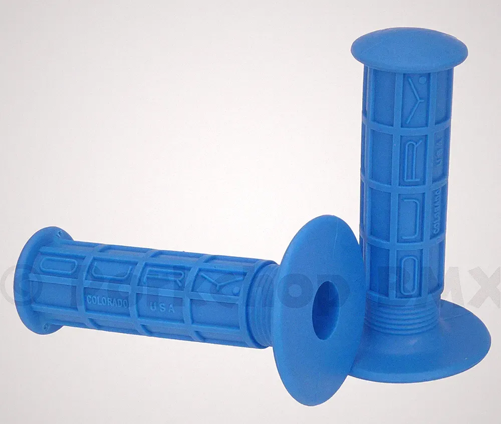 Oury Classic BMX full waffle bicycle grips - BLUE