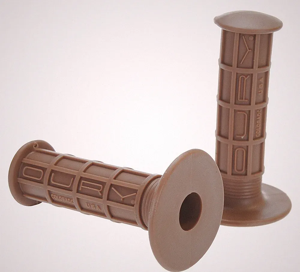 Oury Classic BMX full waffle bicycle grips - MUDDY BROWN