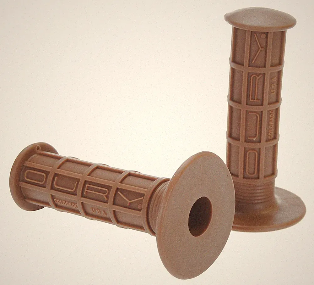 Oury Classic BMX full waffle bicycle grips - MUDDY BROWN