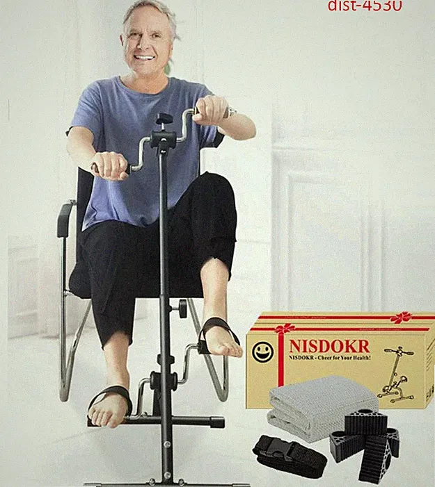 Pedal Exerciser Bike Hand Arm Leg and Knee Peddler Adjustable Fitness Equipment