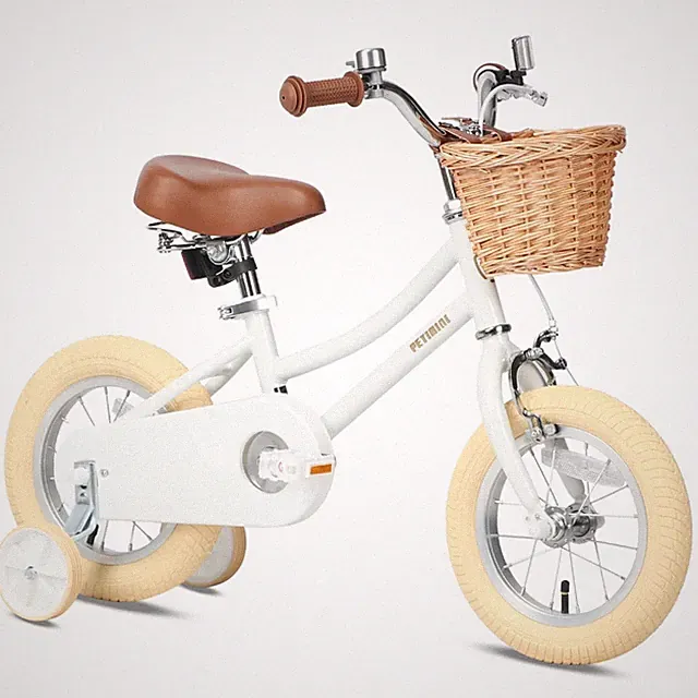 Petimini Vintage Kids Bike for Girls, 12–20 Inch Classic Bicycle with Wick
