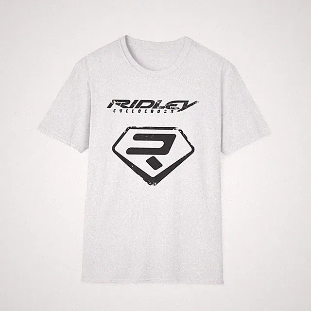 Ridley Cyclocross Bicycle T Shirt Distressed Reproduction Graphic Tee