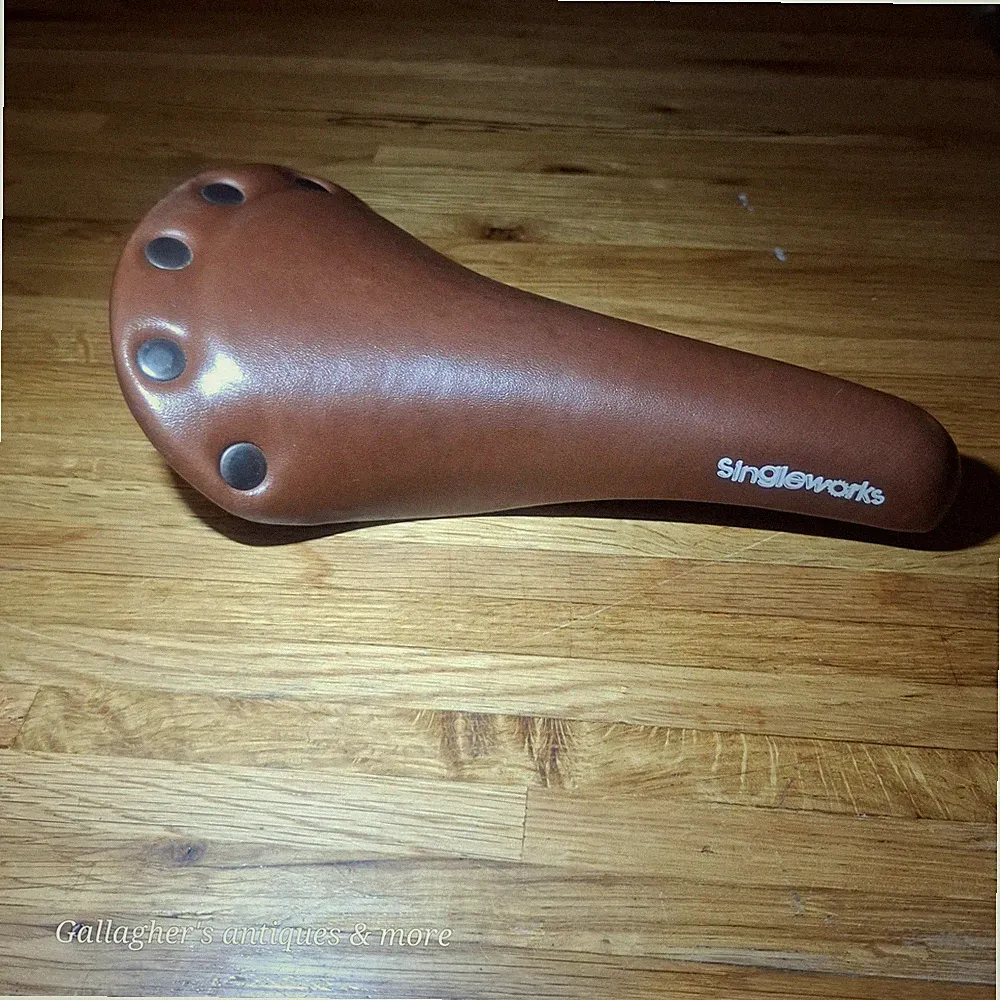 Singleworks City Limit Classic Leather Saddle Velo Bicycle seat Brown padded