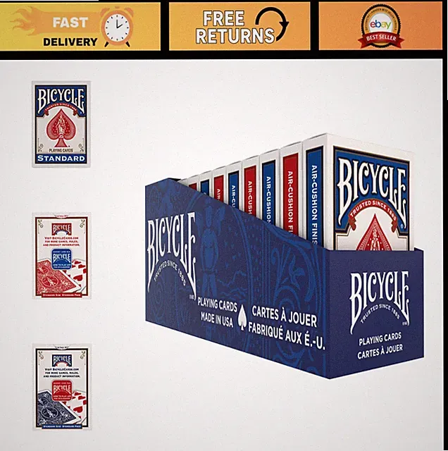 Standard Rider Back Playing Cards - Poker Size, 12 Pack, Classic Decks for Poker