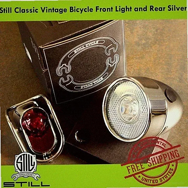 Still Classic Vintage Bicycle LED Light for Road & City Bike (Front or Rear)