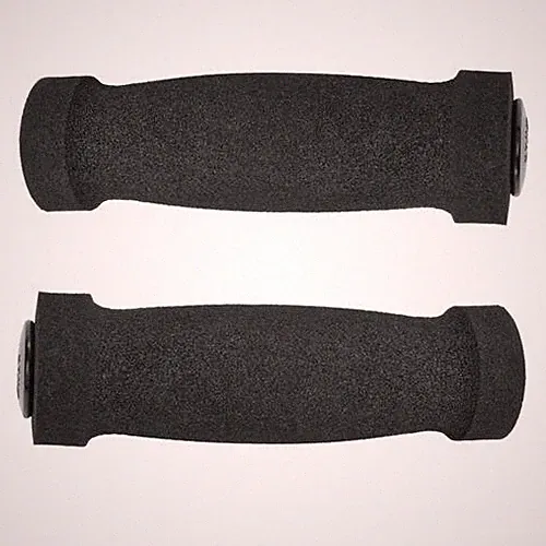 Sunlite Bicycle MX I Foam Handlebar Grips 125mm Black Pair for Classic Bikes