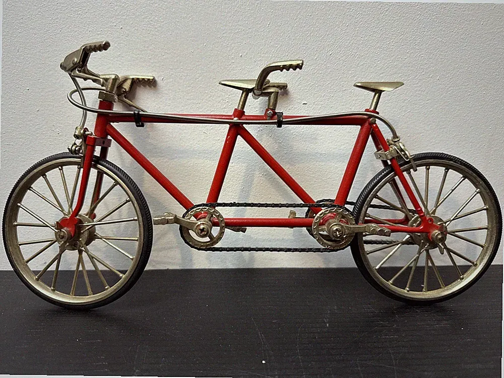 Tandem Bicycle Die Cast Model Retro Classic Miniature