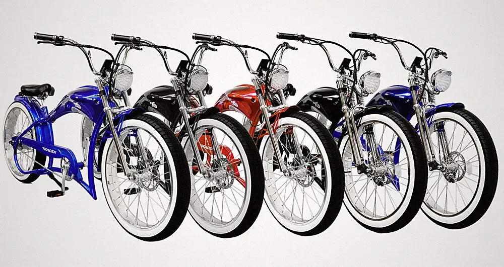 Tracer 500W Twenty5 Chopper Motor Electric Bike Disc brake 48V 17.5AH 25MPH
