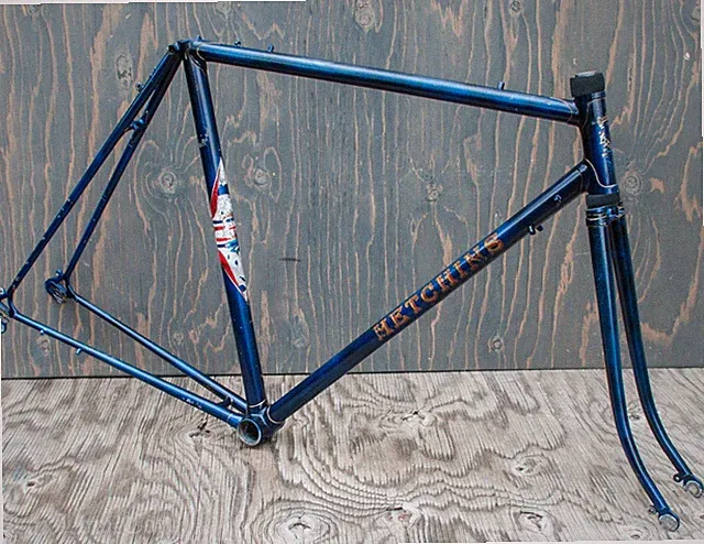 Vintage 1970 Hetchins Italia RoadBike FRAME FORK 531 Reynolds Steel Tour Bicycle