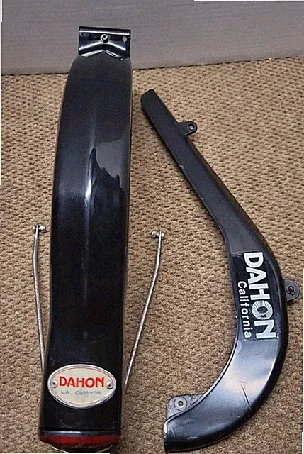 Vintage 1980s Dahon Classic V 5-Speed Folding Bike Rear Fender & Chainguard