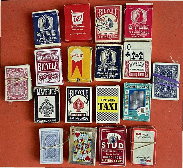 Vintage Playing Card Lot of 18 Decks Stud Bicycle Maverick Advertising Complete