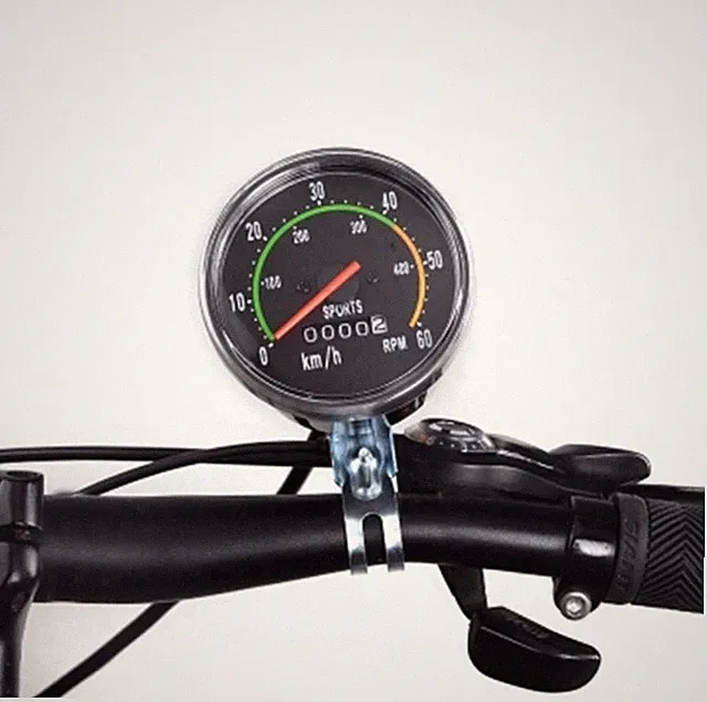 Vintage Style Bicycle Bike Speedometer Analog Mechanical Bicycles Odometer