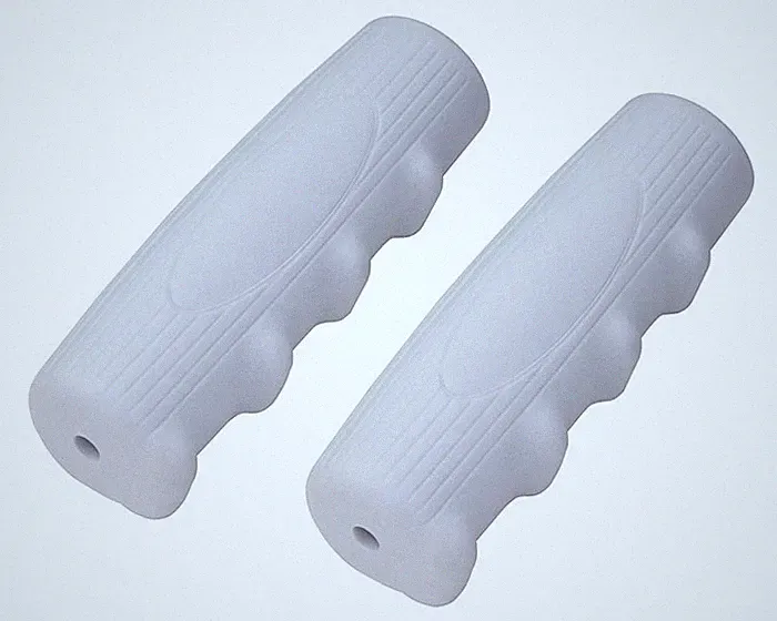 White Vintage Schwinn Phantom Classic Oval Bicycle Handlebar Grips Cruiser Bikes