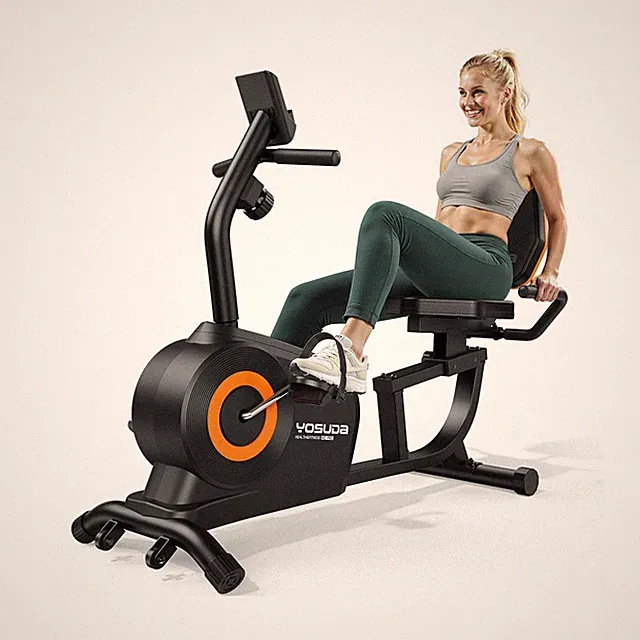 YOSUDA Recumbent Exercise Bike for Home，Magnetic Staionary Bike for Senio